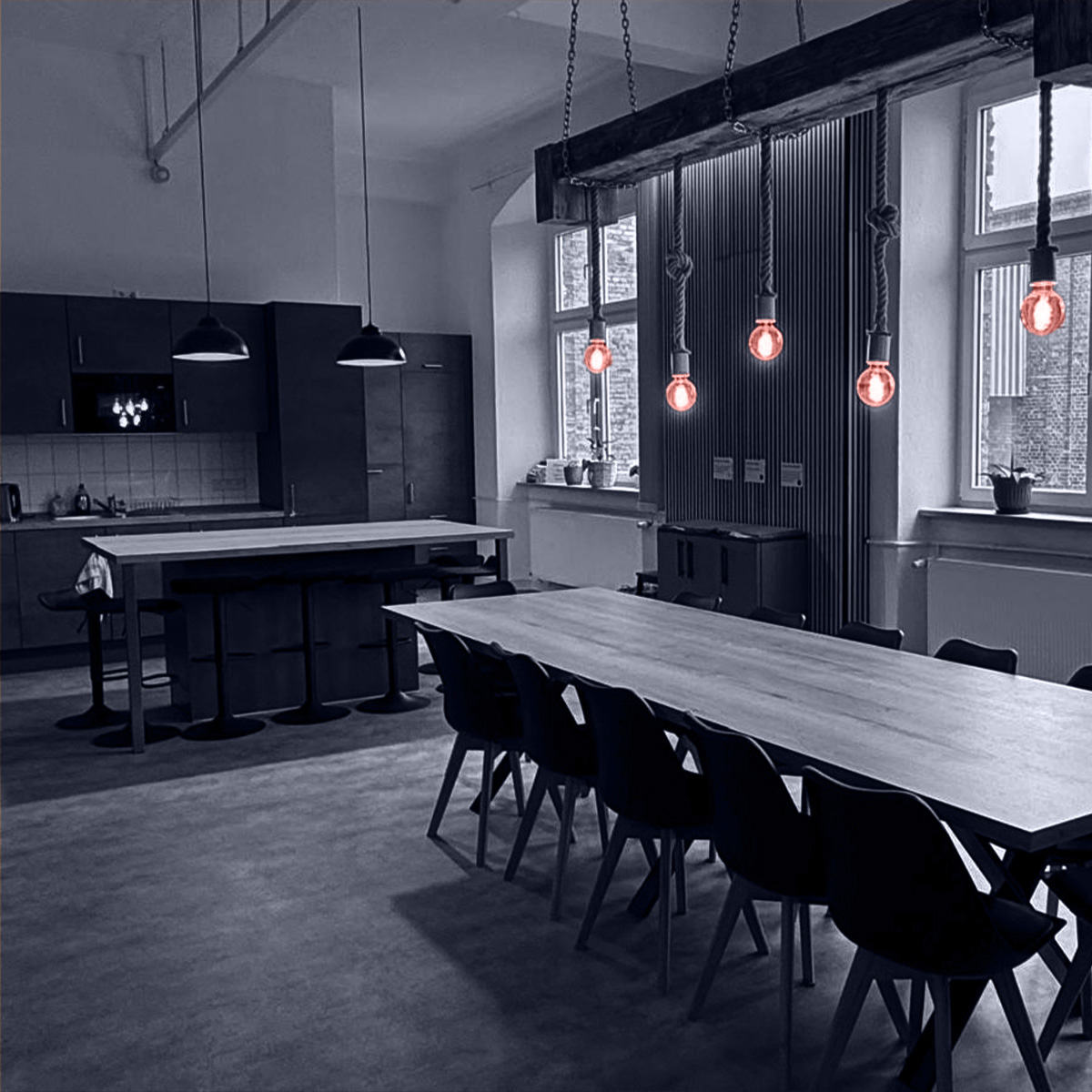 Image of the kitchen in the accommodation